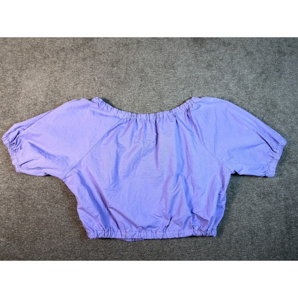 VTG Hysteric Glamour Purple Dreams Burn Down Cropped Puff Sleeve Top One Size - Picture 3 of 10